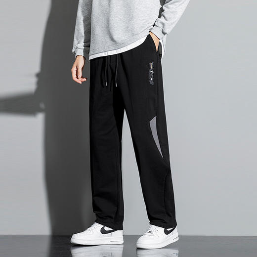 【纯棉】【DSK】大依优型大码直筒束脚运动休闲裤加肥加大男装舒适胖子肥佬百搭运动裤长裤 商品图1