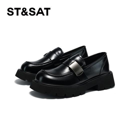 星期六金属扣饰一脚蹬乐福鞋SSC1111562 商品图11