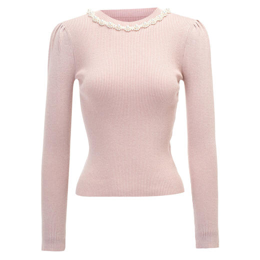 MAXRIENY复古圆领套头针织衫女内搭打底衫修身上衣MS85SW005R10 商品图0