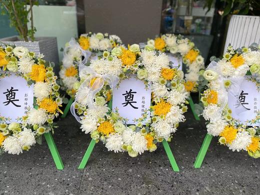 【清明节小花圈】清明带泥带架圆环/31公分/42公分 商品图1