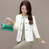 简约拼接短款时尚国风外套，修身通勤洋气外搭上衣QYM-KSY-HSWA10-L 商品缩略图2