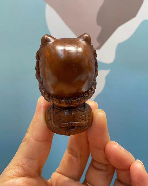 虎妞°做旧黄杨木小摆件 商品图3