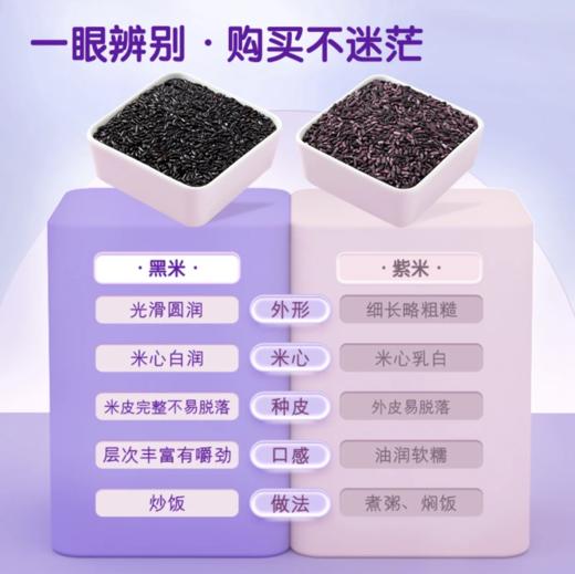 【低脂粗粮】东北黑米1kg*2袋 商品图2