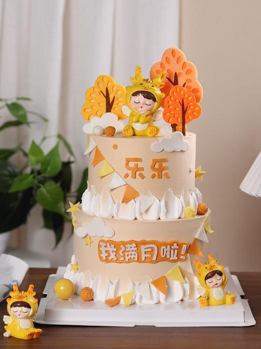 中国风龙宝宝满月百天周岁蛋糕A款 商品图1