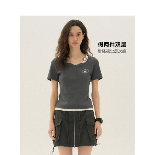 TeenieWeenie小熊短袖圆领T恤女夏季女装TTRA246424H 商品图1