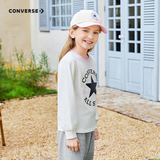 CONVERSE 春 大童小童 儿童童装T恤 CNVG-LS-F809 商品图4
