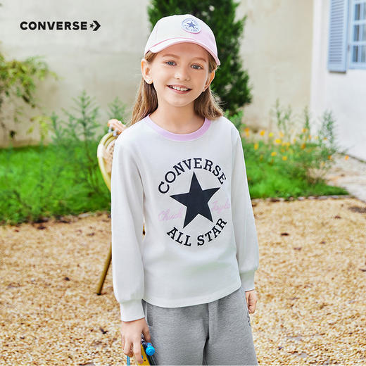 CONVERSE 春 大童小童 儿童童装T恤 CNVG-LS-F809 商品图0