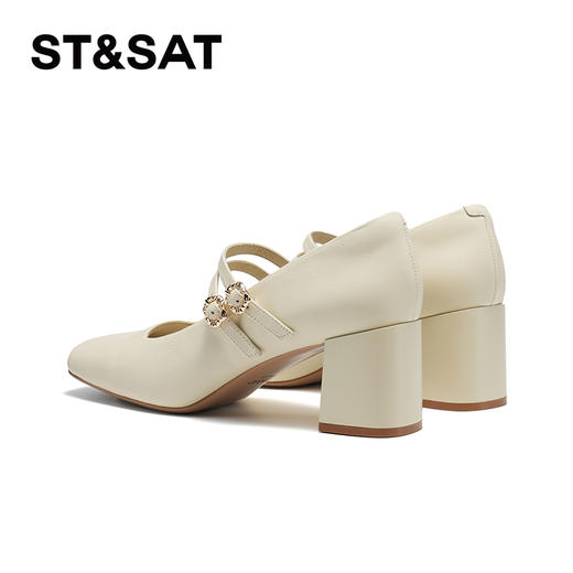 星期六简约方头粗跟玛丽珍SSC1111095 商品图13