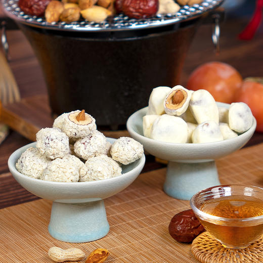 【疯抢价9.9元起】新品尝鲜初茶花月巴旦木奶枣原味/燕麦味140g/袋 商品图3