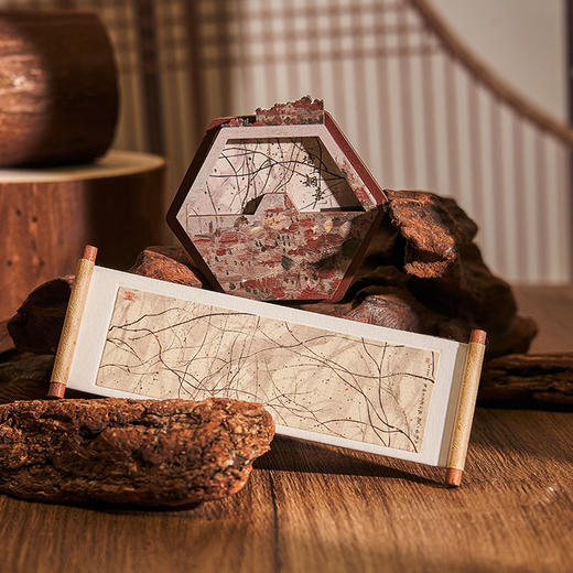 吴冠中 纪念大宅 青岛红楼 墙上姻亲系列 木质卷轴 冰箱贴5款 家居饰品 居家装饰 商品图1