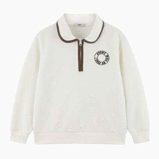 【MQD】童装男大童翻领卫衣秋新款儿童polo领图案韩版时尚卫衣潮酷 商品图3