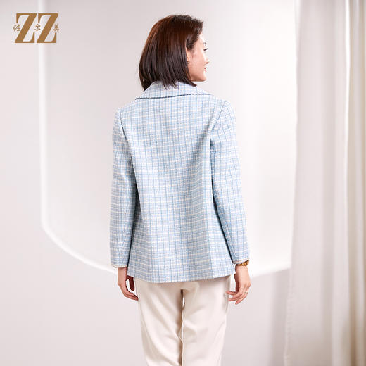 佐尔美春季新款 气质小香风千鸟格上衣外套女E33SO31 商品图4