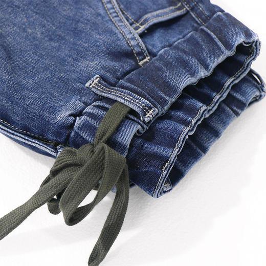 【新款DQ】大依优型大码潮款工装裤松紧腰牛仔裤长裤男舒适休闲简约百搭加肥加大男装 商品图2