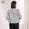 佐尔美春季新款 气质小香风千鸟格短款毛呢外套女E34ZD15 商品缩略图4