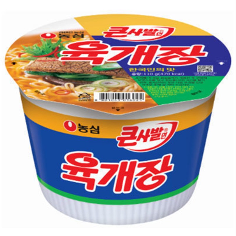 农心牛肉汤拉面110g농심 육개장 사발면