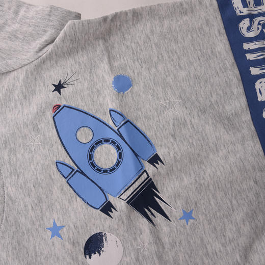 棉果果夏季男童撞色T恤M212140219273 商品图3