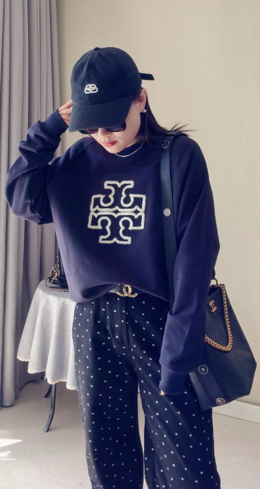 贸易订单捡漏卫衣 原单简洁圆领白搭卫衣 商品图0