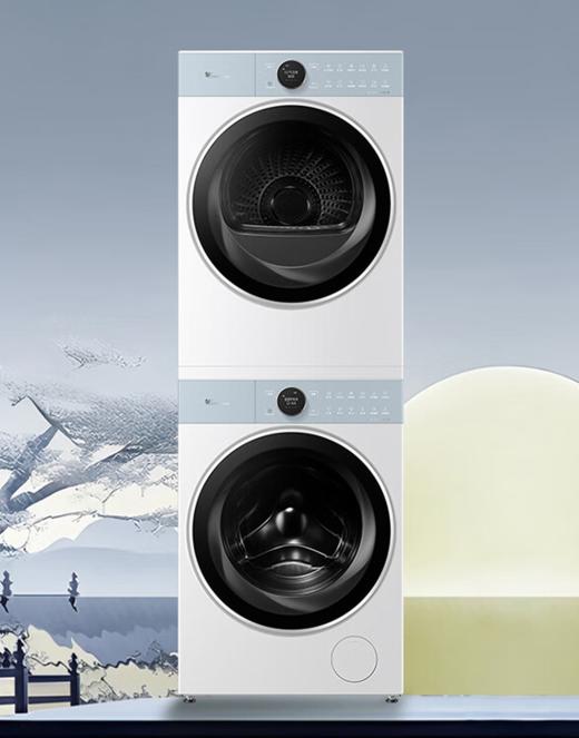 【蓝氧2.0】小天鹅97+97洗烘套装 TG100MS97ILZ+TH100-H97WZ 纯平全嵌 本色蓝氧 （瑾瑜蓝/暮光蓝/雨晨青/落霞粉四色可选） 商品图3