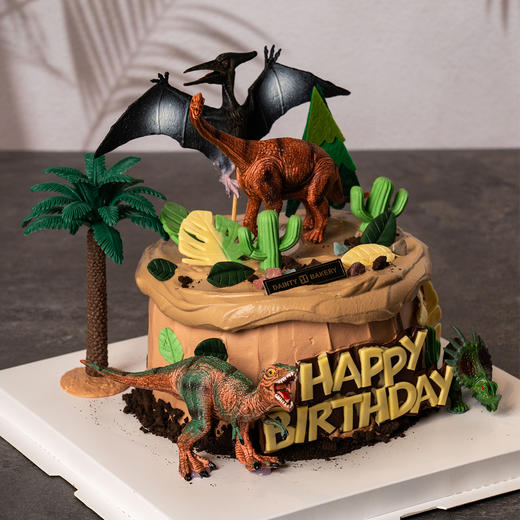 儿童蛋糕 | 侏罗纪公园蛋糕恐龙蛋糕6寸8寸（纯动物奶油 新鲜水果夹心 提前2天预定） 商品图2