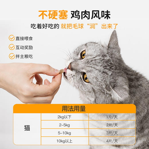 【犬猫通用X】（1瓶200片）爪爪博士猫草片猫咪化毛球片调理吐毛排毛化球，温和不伤胃（狗狗可吃） 商品图4