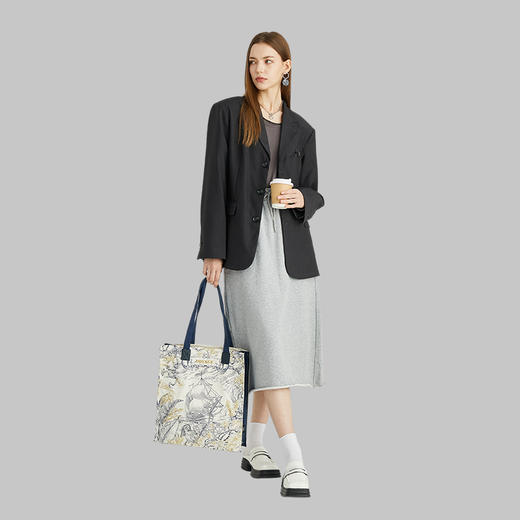 大英博物馆欧洲文化艺术系列 航海刺绣帆布包单肩包 商品图3