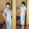 仿醋酸提花短袖春夏新款年轻改良旗袍GX183204 商品缩略图2