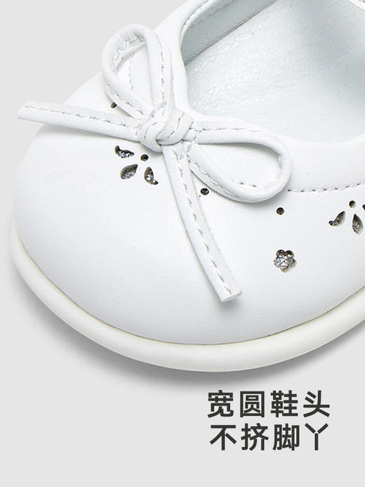 英氏婴儿鞋子女宝宝可爱小白鞋休闲学步鞋2024新款YFXHJ2Q036A 商品图1