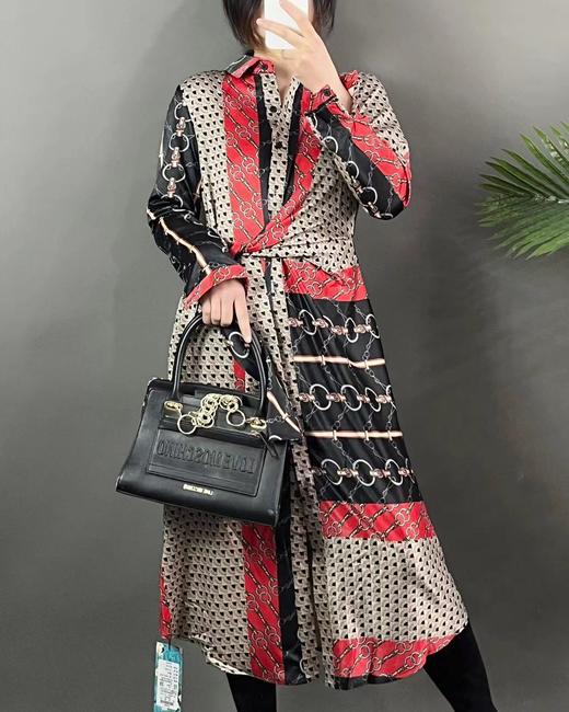 520感恩价 捡漏福利-洛系列-S1259 仿重磅真丝再生纤维连衣裙-喜出 商品图0