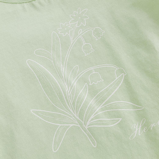 【马克珍妮 芦芙】女童铃兰花泡泡袖短袖T恤儿童上衣夏装240566 商品图6