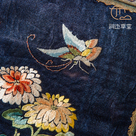 清代蝶恋花刺绣（已装裱带框) 商品图6