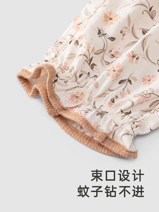 英氏儿童裤子夏季纯棉防蚊裤女童户外休闲裤2024新款YRKCJ1Q276A 商品图4