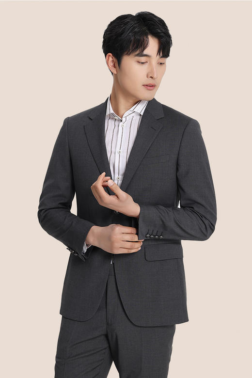 callisto深灰色全羊毛西服 STBWJ053T 商品图0