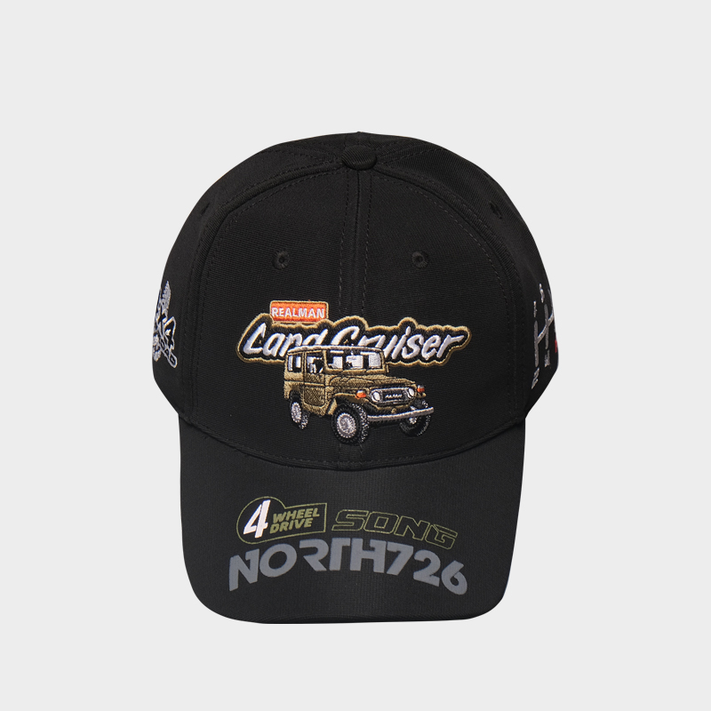 夏季款丰田车Landcruiser透气网眼鸭舌帽越野车帽百搭绣花棒球帽 CAP-202-W96