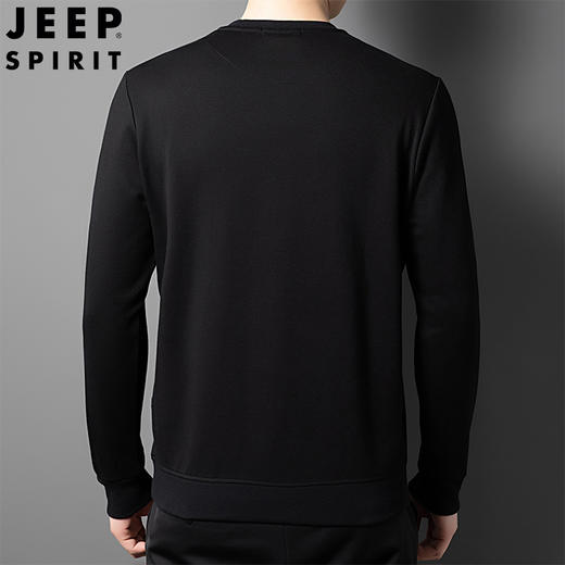 【线下专柜货 高端皮标+刺绣】JEEP SPIRIT男士圆领卫衣 商品图6