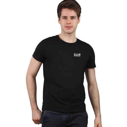 户外休闲男女款T恤短袖圆领合体基础老派机车motorcycles印花半袖 NMT-2111 商品图0