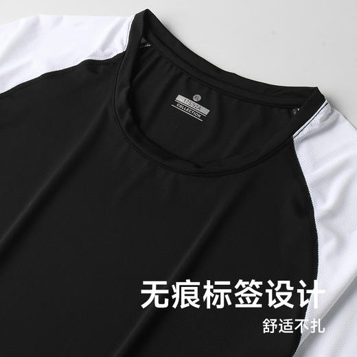 【Q】【冰丝速干】【新款DSF】大依优型大码男装夏季套装运动休闲加肥加大短袖短裤大号T恤套装夏装 商品图2