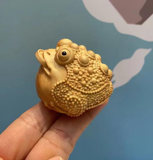 三足金蟾°黄杨木小摆件/把件 商品图1