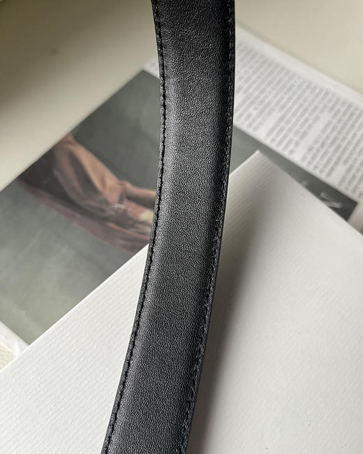 现货 THS 3.16-无 极简无标 进口开边珠牛皮腰带 亮皮皮带 2色 CR210 商品图9