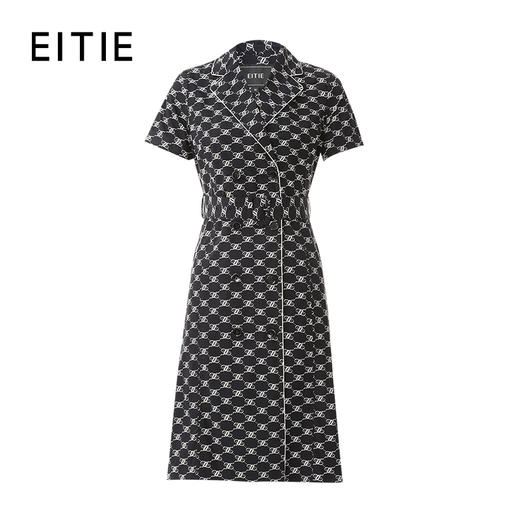 EITIE爱特爱夏季新款气质翻领复古修身外套两穿（连衣裙）7704405 商品图5