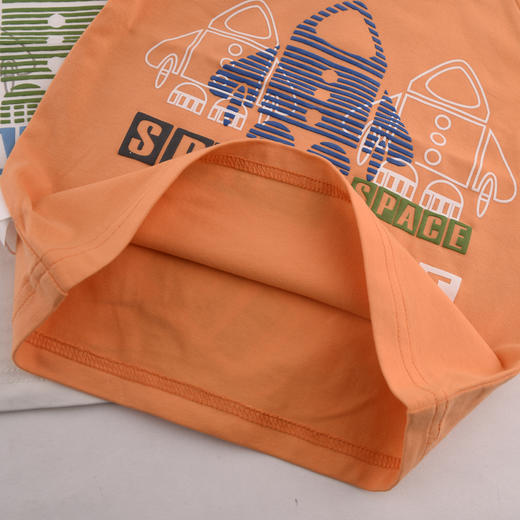 棉果果夏季男童飞船印花套头T恤M212140219272 商品图4