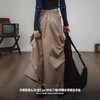 马登美式复古卡其色工装a字裙春款中腰多袋抽褶薄显瘦半身长裙女 商品缩略图3