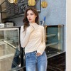【清仓！39.9两件任选】九色面膜打底衫女亲肤裸感秋冬半高领纯色修身弹力内搭修身上衣，半高领纯色修身设计，彰显你的优雅气质。 商品缩略图3