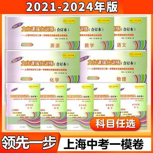 2021-2024年版上海一模卷 语文 数学 英语 物理 化学 道德与法制 商品图0