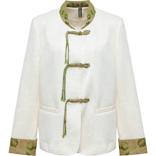 简约拼接短款时尚国风外套，修身通勤洋气外搭上衣QYM-KSY-HSWA10-L 商品图4