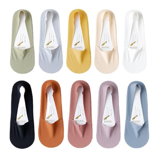 新品福利【49.9元/10双！】夏季穿搭配诀窍船袜女ins潮无痕，薄款纯棉底防滑，冰丝船袜女，超薄不掉跟袜套短袜高跟鞋浅口隐形袜子，多重防护让你忘掉烦恼！ 商品图4