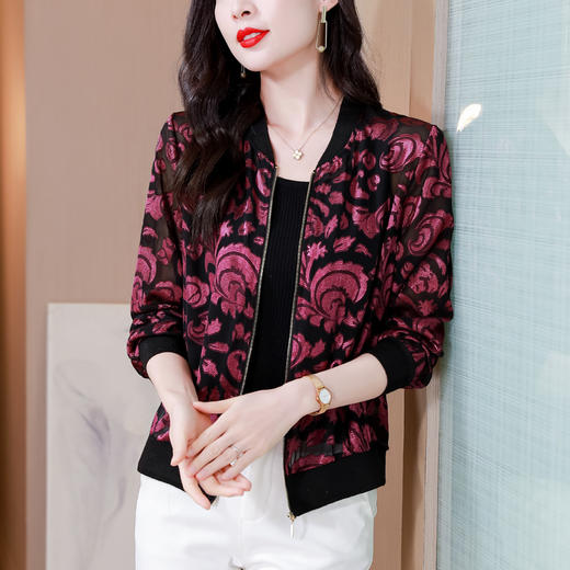 KQL765G122夹克外套春夏高贵洋气防晒休闲女装棒球服上衣 商品图2