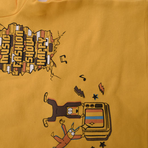 棉果果春秋季男童街头卡通T恤 M312140219498 商品图4