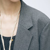 羊毛精纺灰色女绅士西装 满分摩登造型 英伦斜纹呢复古时髦 职场通勤品味尽显 面料考究垂感好G0727 商品缩略图3
