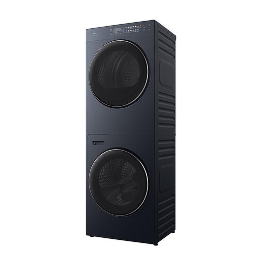 TCL双子舱10KG滚筒洗烘护集成机 一屏双控 超薄平嵌一体机身 热泵烘干 GH200P10（线下同款） 商品图1