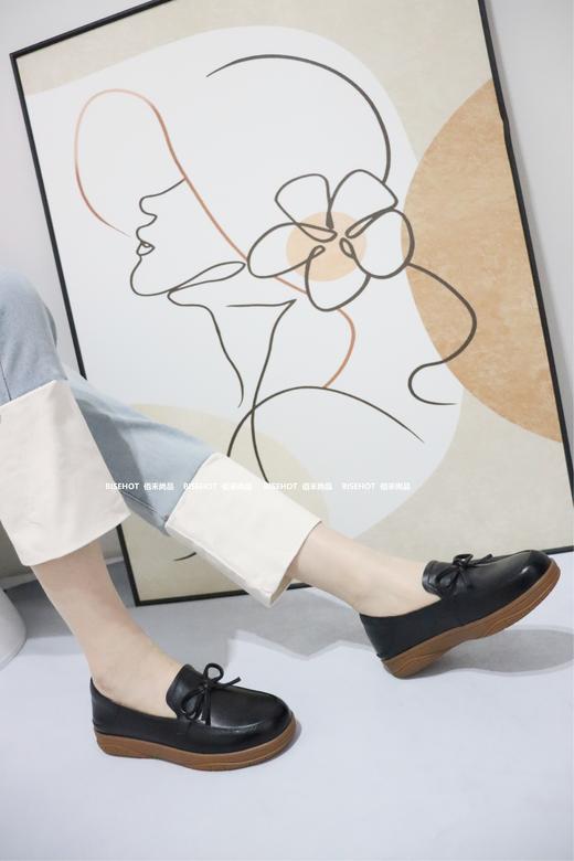 新品牛津底舒适走路轻松牛皮浅口休闲单鞋963B41014（W） 商品图1